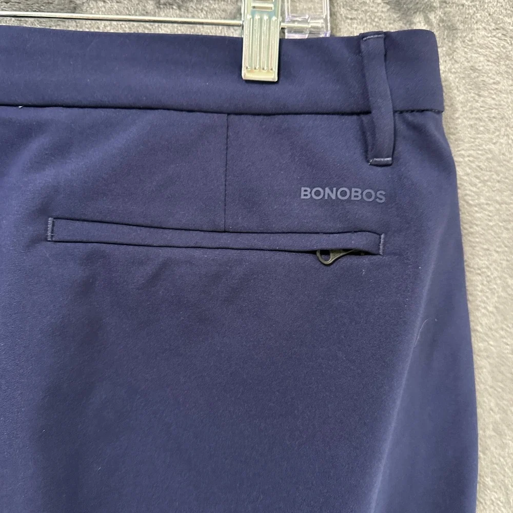 Bonobos Golf Athletic Pants Mens 34x32 Blue 100% Recycled Polyester‎